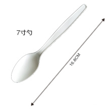 Eco friendly 100% biodegradable CPLA 7 inch spoon